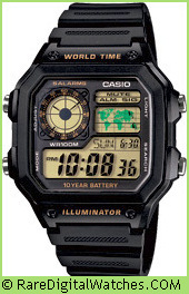 CASIO AE-1200WH-1BV Vintage Rare Retro Digital LCD Watch