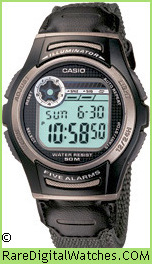 CASIO W-213B-8AV Vintage Rare Retro Digital LCD Watch