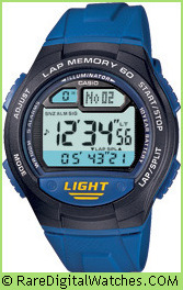 CASIO W-734-2AV Vintage Rare Retro Digital LCD Watch