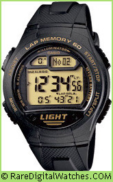 CASIO W-734-9AV Vintage Rare Retro Digital LCD Watch