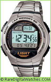 CASIO W-734D-1AV Vintage Rare Retro Digital LCD Watch