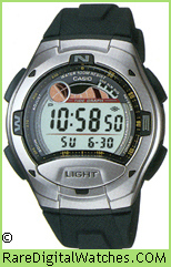 CASIO W-753-1AV Vintage Rare Retro Digital LCD Watch