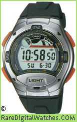 CASIO W-753-3AV Vintage Rare Retro Digital LCD Watch