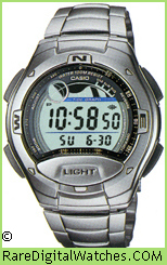 CASIO W-753D-1AV Vintage Rare Retro Digital LCD Watch